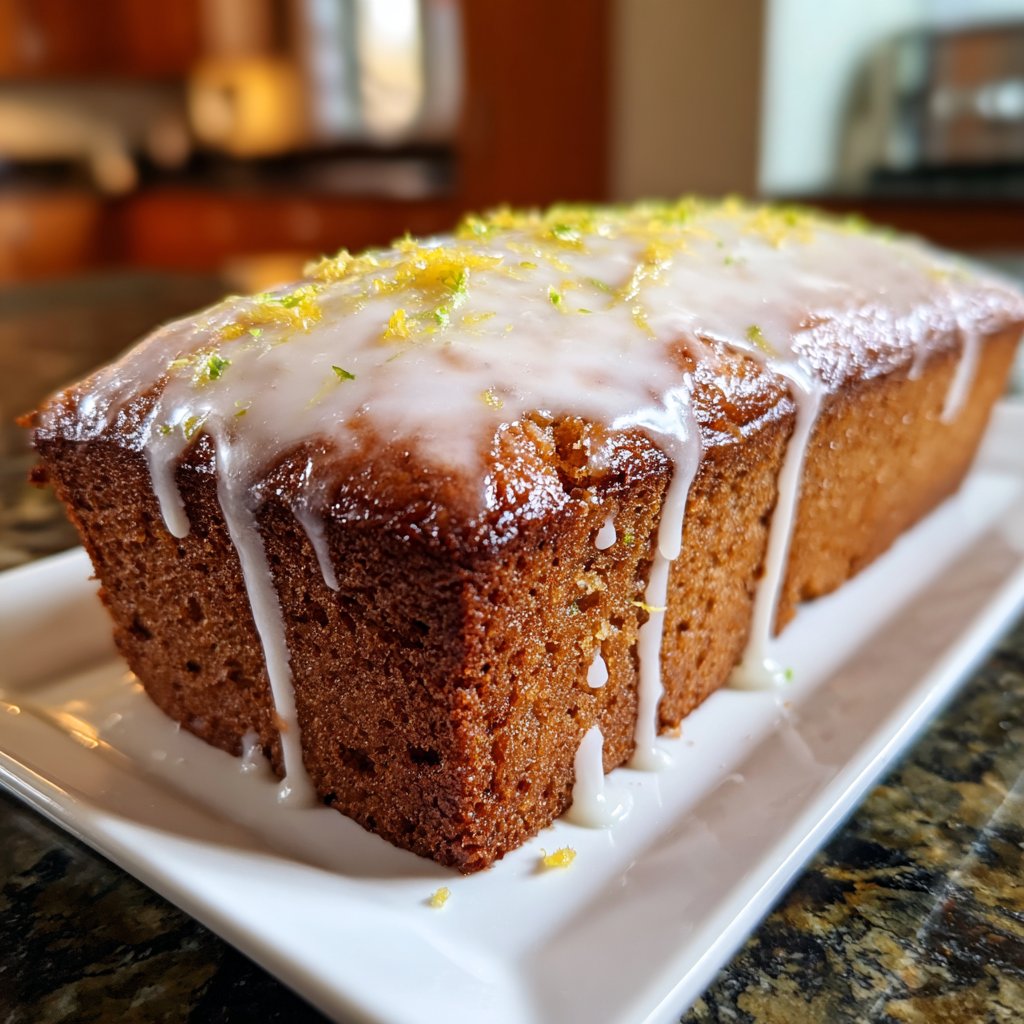 Blechkuchen mit Zitronenglasur