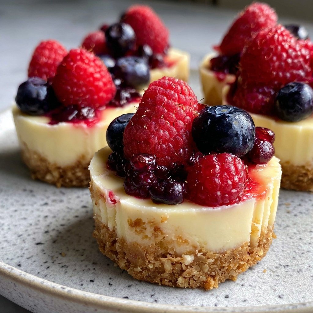 Mini-Cheesecakes mit Beeren