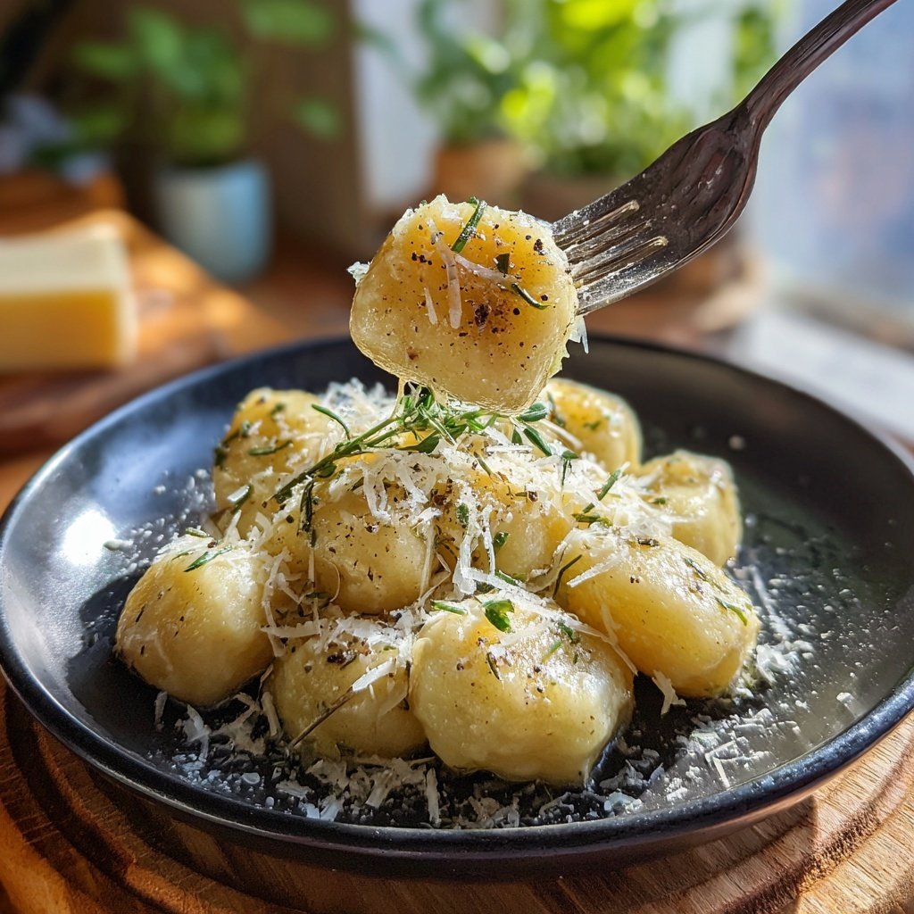 Gnocchi mit Trüffelöl und Parmesan