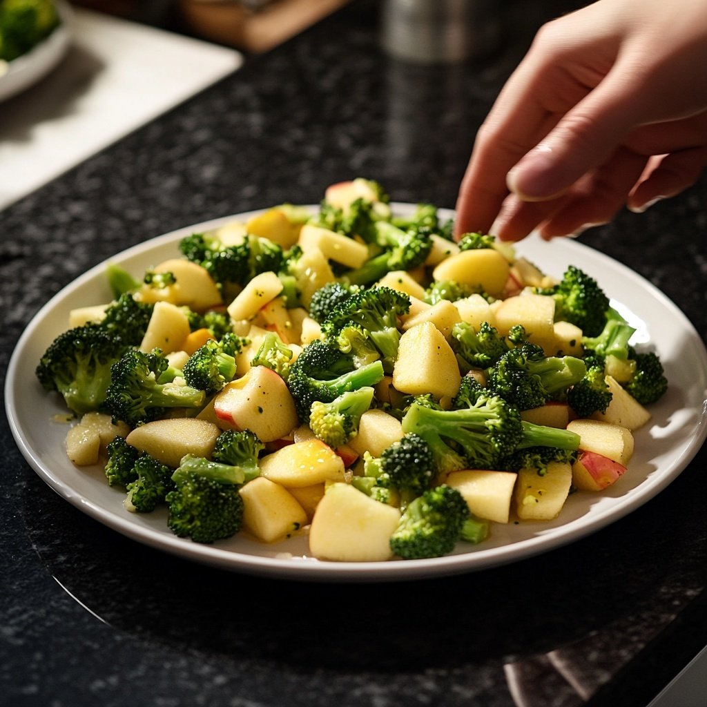 Brokkoli-Salat mit Apfel – Frisch und fruchtig