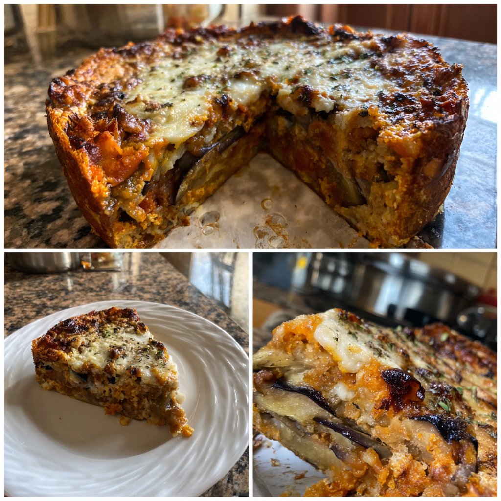 Auberginenauflauf ohne Fleisch