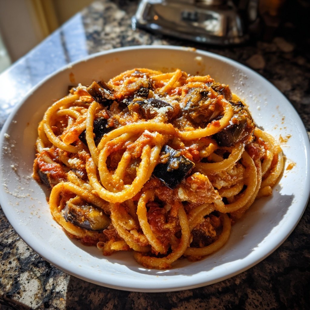 Internationale Küche Italienische Pasta alla Norma