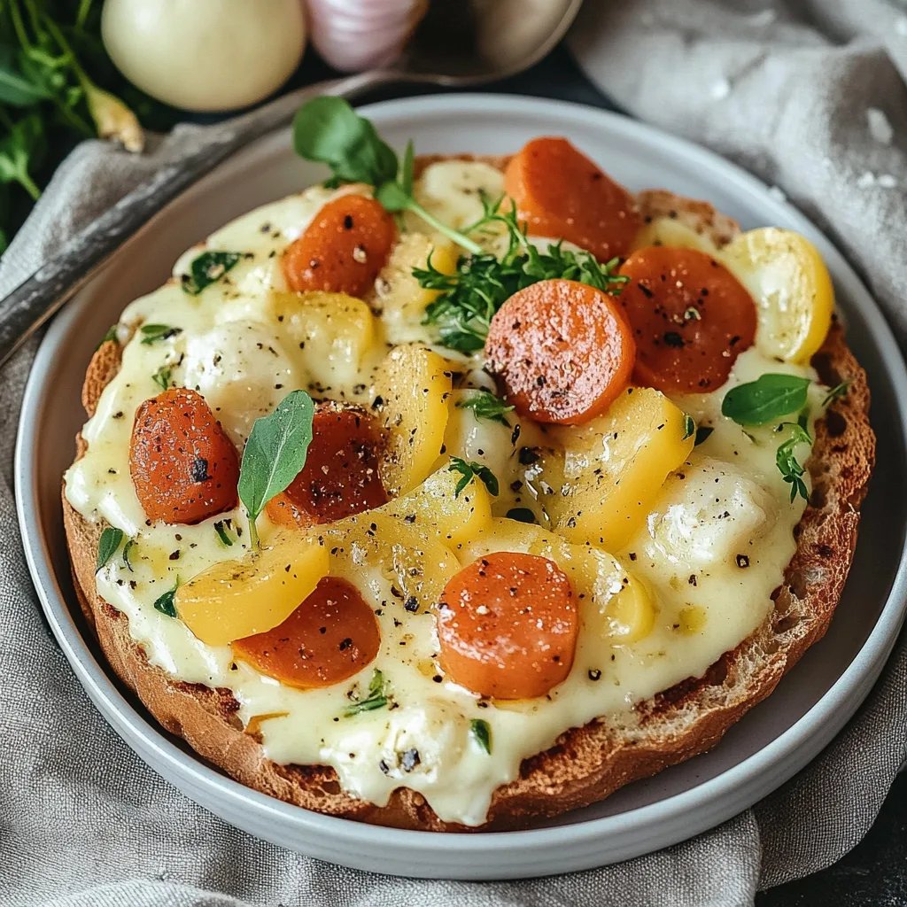 Blumenkohl-Kartoffel-Eintopf mit Würstchen