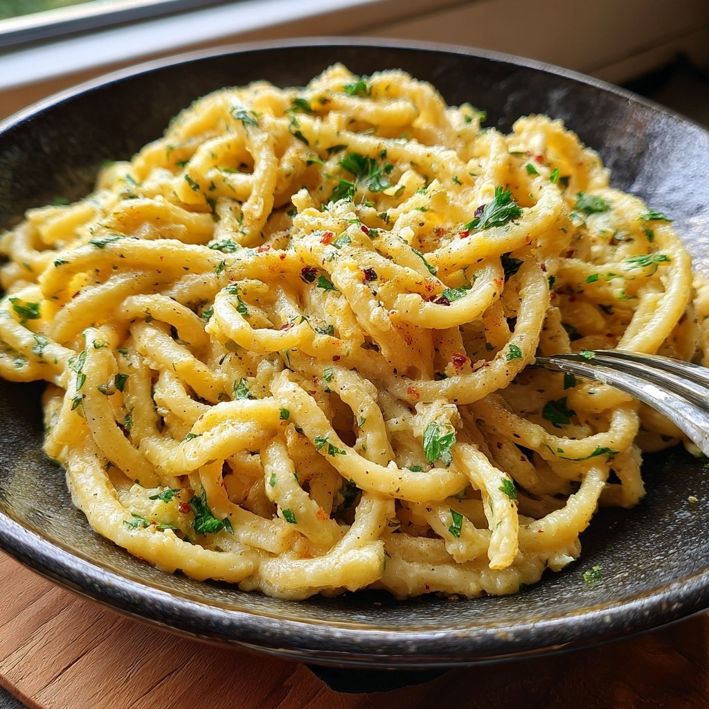 Schnell & Einfach 15-Minuten Knoblauchpasta